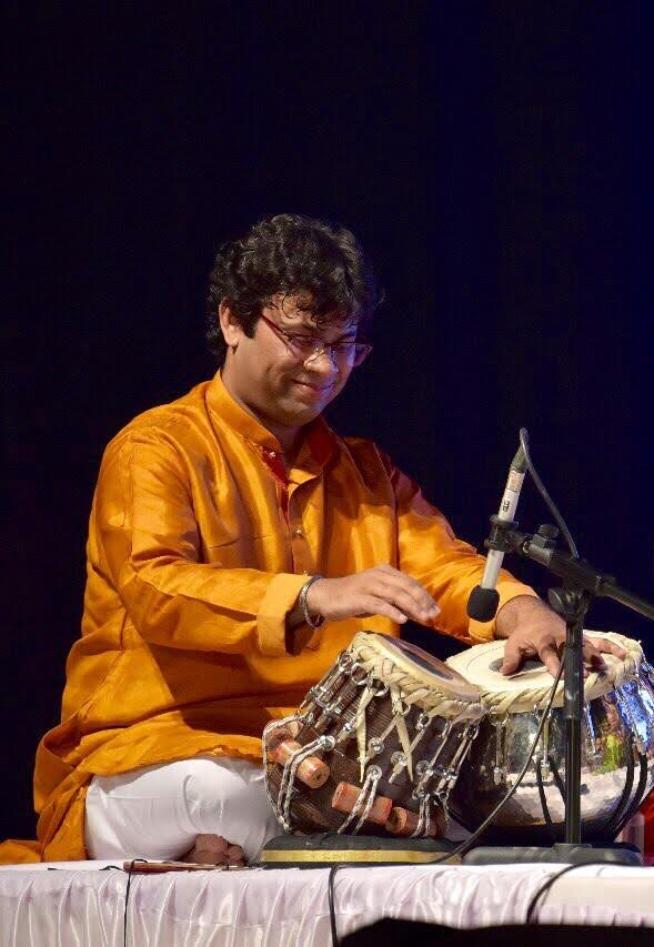 Rohit Mujumdar performing the tabla