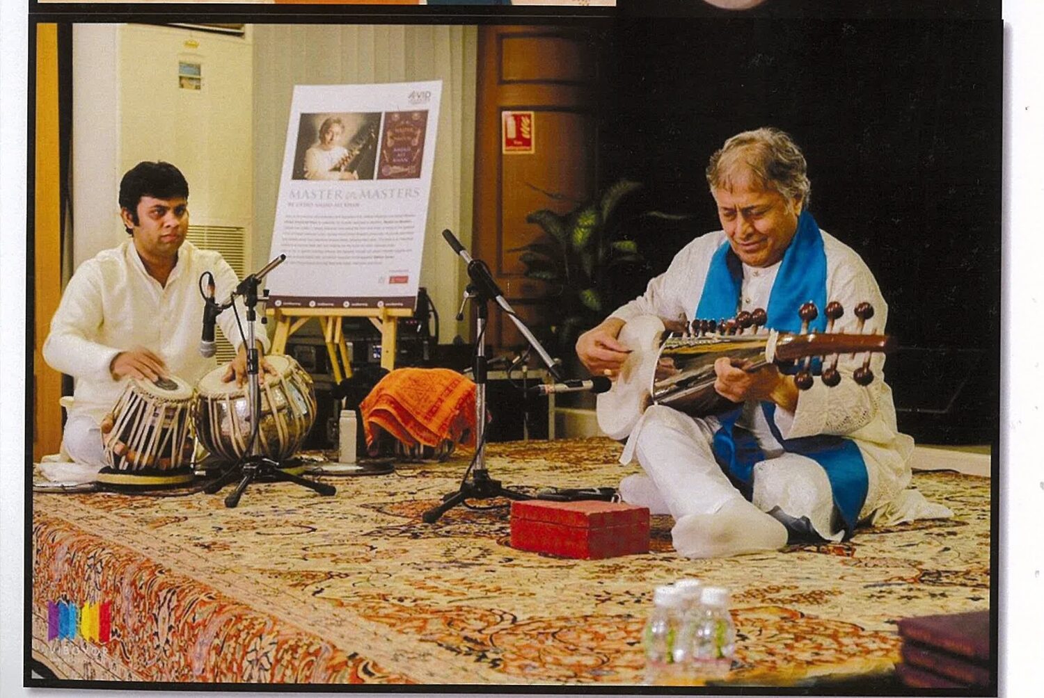 Rohit Mujumdar with Ustad Amjad Ali Khan