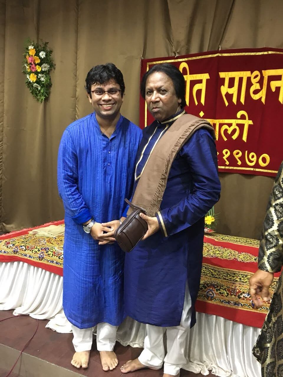 Rohit Mujumdar with Ustad Shahid Parvez